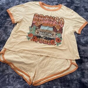 Ford Bronco Official Licensed Yellow PJ set